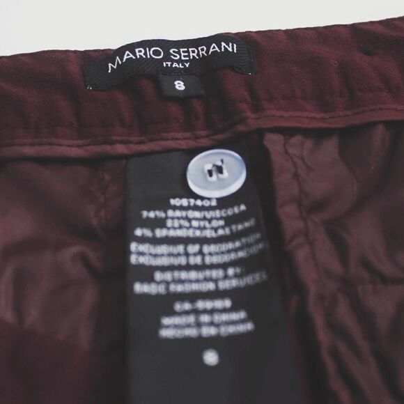 Mario Serrani Italy Dark Purple Pants/Capri in Size 8 - Picture 10 of 10